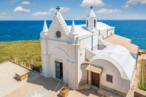 White,Church,At,Capo,Colonna,,Calabria,,Italy